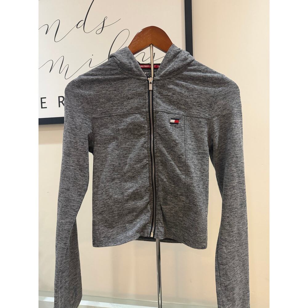 Tommy Hilfiger Sport Full Zip Hoodie - Heathered Grey (Small)